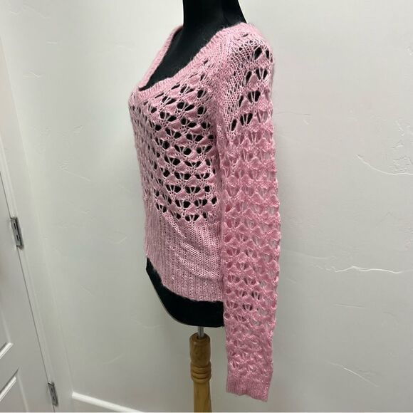 EUC Vintage 90’s y2k Smudge sweater in pink sz XL - Picture 14 of 14